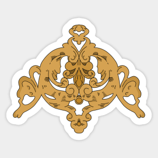 Classic Gold Coat of Arms Sticker